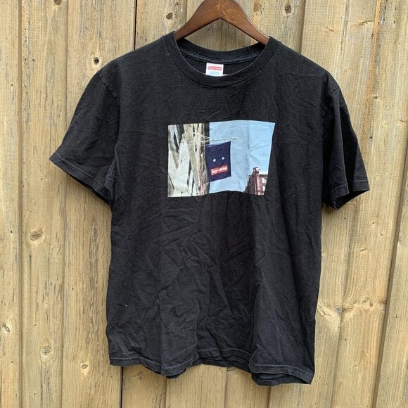 Supreme Banner T Shirt Black Medium - Picture 1 of 4